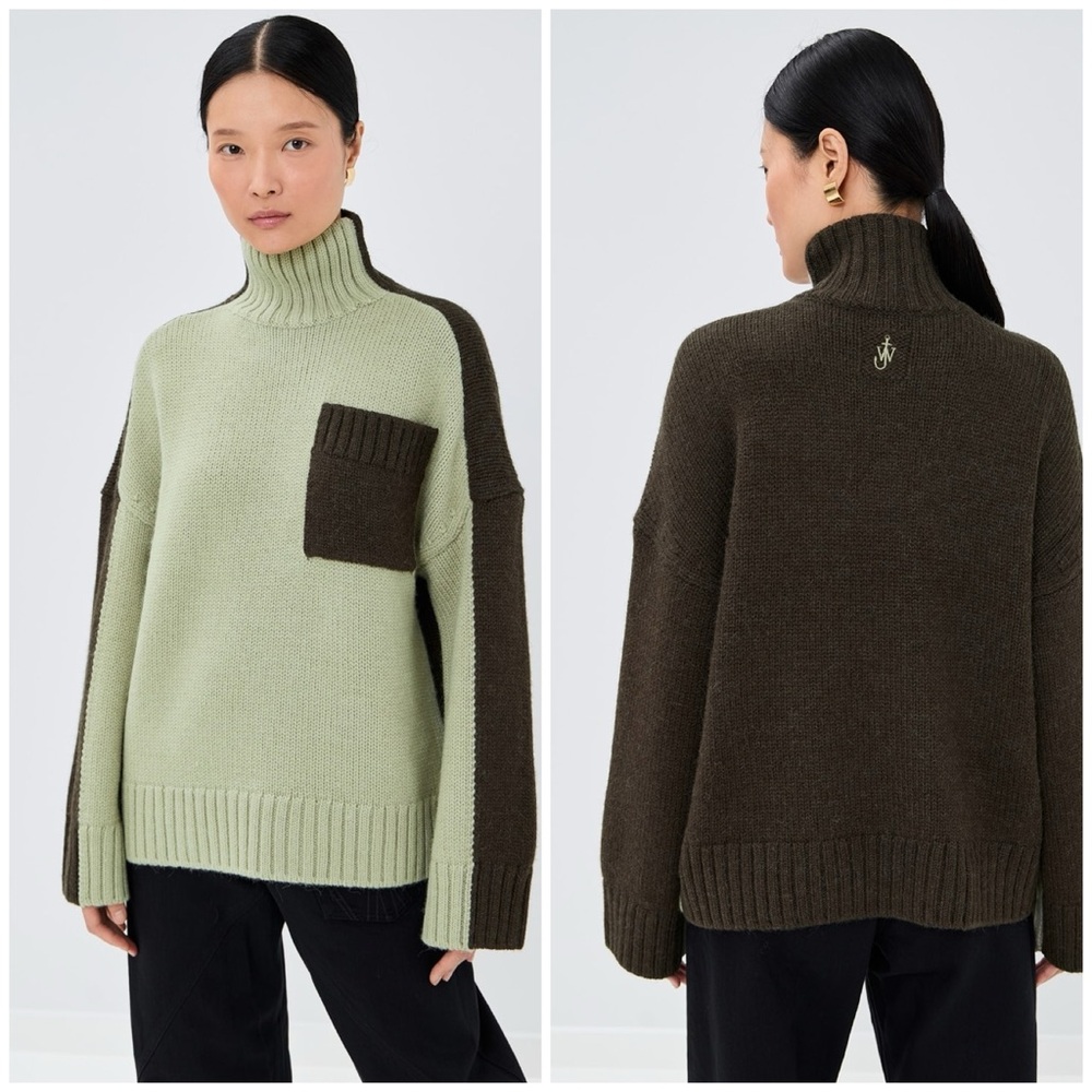 JW Anderson Two Tone Patch Pocket Sweater